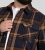 D555 Aldershot Long Sleeve Heavy Shacket Overshirt Tan/Navy Check - Skjorter - Skjorter til store mænd 2XL- 8XL