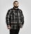 D555 Falkirk Long Sleeve Heavy Shacket Overshirt Black/Grey - Skjorter - Skjorter til store mænd 2XL- 8XL