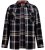 D555 Falkirk Long Sleeve Heavy Shacket Overshirt Black/Grey - Skjorter - Skjorter til store mænd 2XL- 8XL