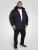 D555 Workington Vatteret Jakke med Hætte og Sherpafor Marineblå - Jakker - Jakker i store størrelser, 2XL- 12XL