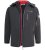D555 Fretwell Padded Softshell Jacket with Detachable Hood Black - Jakker - Jakker i store størrelser, 2XL- 12XL