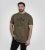 D555 Stockton Gorilla Playing Drums Crew Neck T-Shirt Khaki - T-shirts - T-shirts i store størrelser - 2XL-14XL
