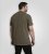 D555 Stockton Gorilla Playing Drums Crew Neck T-Shirt Khaki - T-shirts - T-shirts i store størrelser - 2XL-14XL