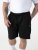 D555 Robinson 1 Fleece Cargo Shorts med Elastisk Talje Sort - Joggingbukser og shorts - Sweatpants og Sweatshorts 2XL-12XL