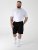 D555 Robinson 1 Fleece Cargo Shorts med Elastisk Talje Sort - Joggingbukser og shorts - Sweatpants og Sweatshorts 2XL-12XL