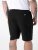 D555 Robinson 1 Fleece Cargo Shorts med Elastisk Talje Sort - Joggingbukser og shorts - Sweatpants og Sweatshorts 2XL-12XL