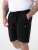D555 Robinson 1 Fleece Cargo Shorts med Elastisk Talje Sort - Joggingbukser og shorts - Sweatpants og Sweatshorts 2XL-12XL