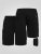 D555 Robinson 1 Fleece Cargo Shorts med Elastisk Talje Sort - Joggingbukser og shorts - Sweatpants og Sweatshorts 2XL-12XL