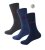 D555 Harold 2 Multi Color Pack of 3 Extra Wide Comfort Fit Socks - Undertøj og badetøj - Badetøj og Undertøj i store størrelser 