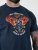 D555 Hockney T-shirt med Motorcykeltryk Marineblå - T-shirts - T-shirts i store størrelser - 2XL-14XL