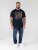 D555 Otto Official Pink Floyd 50th Anniversary T-shirt med tryk Marineblå - T-shirts - T-shirts i store størrelser - 2XL-14XL
