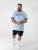 D555 Shoreham AO T-shirt med Venice Beach tryk Blå - T-shirts - T-shirts i store størrelser - 2XL-14XL
