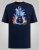 D555 Slater Trykt T-shirt Mørkeblå - T-shirts - T-shirts i store størrelser - 2XL-14XL