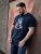 D555 Slater Trykt T-shirt Mørkeblå - T-shirts - T-shirts i store størrelser - 2XL-14XL