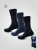 D555 Harold 3 Extra Wide Comfort Fit Socks 3-pack Navy/Denim - Undertøj og badetøj - Badetøj og Undertøj i store størrelser 