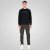 Double Outfitters MTOP-1151 Sweatshirt Sort - Trøjer og hættetrøjer - Trøjer og Hættetrøjer i store størrelser - 2XL-14XL