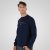 Double Outfitters MTOP-1151 Sweatshirt Mørkeblå - Trøjer og hættetrøjer - Trøjer og Hættetrøjer i store størrelser - 2XL-14XL