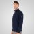 Double Outfitters MTOP-1163 Sweatshirt med halv lynlås Mørkeblå - Trøjer og hættetrøjer - Trøjer og Hættetrøjer i store størrelser - 2XL-14XL