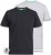 D555 Fenton 2-pack Black/Grey T-shirt - T-shirts - T-shirts i store størrelser - 2XL-14XL