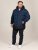 D555 Hank Ripstop Contrast Panelled Padded Hooded Jacket Mørkeblå - Jakker - Jakker i store størrelser, 2XL- 12XL