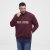 North Latitude Half Zip Sweatshirt Bordeaux - Trøjer og hættetrøjer - Trøjer og Hættetrøjer i store størrelser - 2XL-14XL