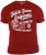 D555 Ernie T-shirt Dark Red - T-shirts - T-shirts i store størrelser - 2XL-14XL