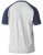 D555 HIRALDO T-Shirt Grey/Navy - T-shirts - T-shirts i store størrelser - 2XL-14XL