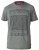 D555 OAKLEY LA Geometric Print Crew Neck T-Shirt Khaki - T-shirts - T-shirts i store størrelser - 2XL-14XL