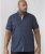 D555 Republic Short Sleeve Shirt Navy - Skjorter - Skjorter til store mænd 2XL- 8XL