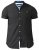 D555 Dwight Short Sleeve Shirt Black - Skjorter - Skjorter til store mænd 2XL- 8XL