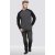 D555 Illinois Long Sleeve T-shirt Charcoal - T-shirts - T-shirts i store størrelser - 2XL-14XL