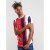 D555 Bancroft T-shirt Red/Navy - T-shirts - T-shirts i store størrelser - 2XL-14XL