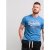 D555 Shelton T-shirt Blue - T-shirts - T-shirts i store størrelser - 2XL-14XL