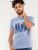 D555 Hobart LA Printed T-Shirt Blue - T-shirts - T-shirts i store størrelser - 2XL-14XL