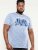 D555 Hobart LA Printed T-Shirt Blue - T-shirts - T-shirts i store størrelser - 2XL-14XL