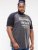 D555 Lismore Raglan Sleeve San Diego Printed T-Shirt Charcoal - T-shirts - T-shirts i store størrelser - 2XL-14XL