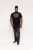 D555 Willoughby NYC Dot Printed T-Shirt Black - T-shirts - T-shirts i store størrelser - 2XL-14XL