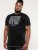 D555 Willoughby NYC Dot Printed T-Shirt Black - T-shirts - T-shirts i store størrelser - 2XL-14XL