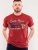 D555 Brisbane Santa Monica Route 66 Printed T-Shirt Red - T-shirts - T-shirts i store størrelser - 2XL-14XL
