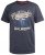 D555 Cairns Navy Fine Stripe Colorado Printed T-Shirt - T-shirts - T-shirts i store størrelser - 2XL-14XL