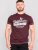 D555 Wharf California Eagle Printed T-Shirt Burgundy - T-shirts - T-shirts i store størrelser - 2XL-14XL