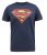 D555 Scampton Official Superman Printed T-Shirt Navy - T-shirts - T-shirts i store størrelser - 2XL-14XL