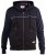 D555 Vincent Full Zip Hoody With Chest And Sleeve Piping Detail - Trøjer og hættetrøjer - Trøjer og Hættetrøjer i store størrelser - 2XL-14XL