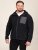 D555 Damien Micro Fleece Zip Through Hoody Sort/Grå - Trøjer og hættetrøjer - Trøjer og Hættetrøjer i store størrelser - 2XL-14XL