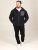 D555 Damien Micro Fleece Zip Through Hoody Sort/Grå - Trøjer og hættetrøjer - Trøjer og Hættetrøjer i store størrelser - 2XL-14XL
