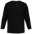 JP1880 702555 Langærmet Henley-shirt Sort - T-shirts - T-shirts i store størrelser - 2XL-14XL