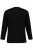 JP1880 702555 Langærmet Henley-shirt Sort - T-shirts - T-shirts i store størrelser - 2XL-14XL