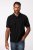 JP1880 702560 Poloshirt i bomuldspiké Sort - Polotrøjer - Polotrøjer 2XL-8XL
