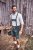 JP1880 Genuine Leather Traditional Lederhosen Shorts Green - Shorts - Shorts i store størrelser - W40-W60