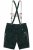 JP1880 Genuine Leather Traditional Lederhosen Shorts Green - Shorts - Shorts i store størrelser - W40-W60